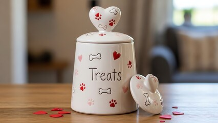 Pet Valentine Treat Jar