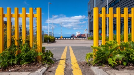 Secure Port Infrastructure Concept with Control Barriers and Safety Features