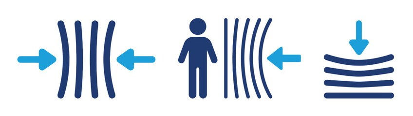 Obraz premium Conceptual Illustration of Pressure Applied to Person and Structure Showing Strength Resilience and Resistance Isolated Vector Illustration on White Background