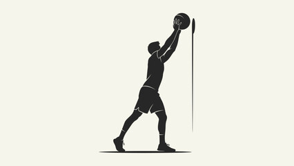 Strong man doing intense battle rope exercise for functional fitness workout in bright studio. © Sastro