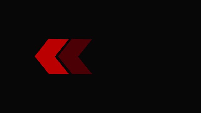 Visuals and modern red vector arrows collection .Next or right direction arrow on back background.4k animation video.