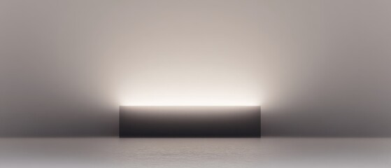 Obraz premium Minimalist Representation of Subtle Hypercapnia Concept with Soft Lighting on a Simple Surface