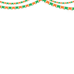 Obraz premium Indian National Flag Tricolor Set,Waving Tiranga for Republic Day and Independence Day, Patriotic Bharat Celebration