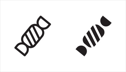 Obraz premium candy icon set, vector illustration on white background