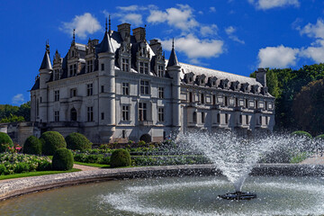 Castle Chenonceau, river Loire valley, France	