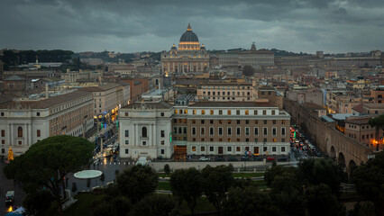 Obraz premium Cityscape in Rome in Italy on December 29th 2025