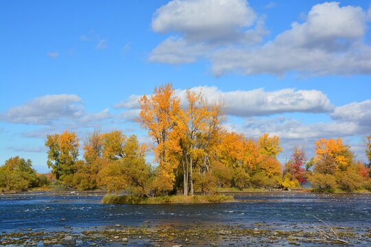 Fall landscape Chambly Monteregie Quebec province Canada