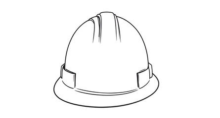 Fototapeta premium helmetoutline, safetyhelmet, hardhat, constructionhelmet, protection, protectivegear, equipment, industrial, industry, worker, engineering, building, contractor, site, factory, maintenance, repair, sa