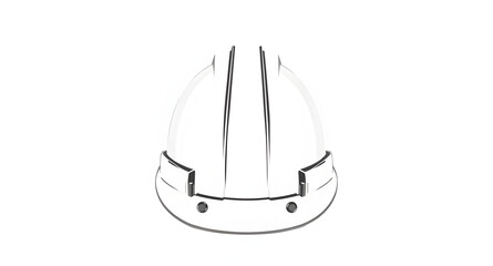 Fototapeta premium safety, helmet, hardhat, outline, lineart, construction, protection, protective, gear, equipment, industrial, industry, worker, engineering, builder, contractor, site, worksite, factory, maintenance, 