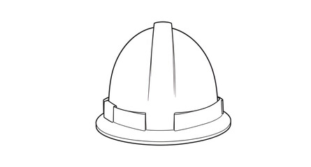 Fototapeta premium hardhat, helmet, safety, outline, lineart, construction, protection, protectivegear, equipment, industrial, industry, worker, builder, engineering, contractor, site, factory, maintenance, repair, work