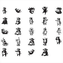 Funny Laughing Cow SVG,