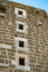 Aspendos Ancient Theater in Antalya, Turkey. Aspendus (Attic: Ἄ&sigma;&pi;&epsilon;&nu;&delta;&omicron;&sigmaf;; Pamphylian: &Epsilon;&sigma;&tau;ϝ&epsilon;&delta;&upsilon;&sigmaf;) was an ancient Greco-Roman city in Antalya province of Turkey. The site is located 40 km east of the moder
