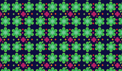 Abstract geometric seamless pattern with modern minimal shapes