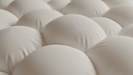 Fototapeta premium Soft Pillow Cushion Surface, Close Up Abstract Background, Comfortable Sleep Texture