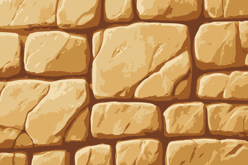 Stone wall texture vector illustration.
