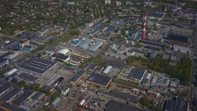 Aerial view of Kristiine district in Tallinn.