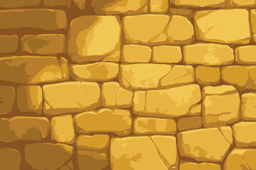 Stone wall texture vector illustration.