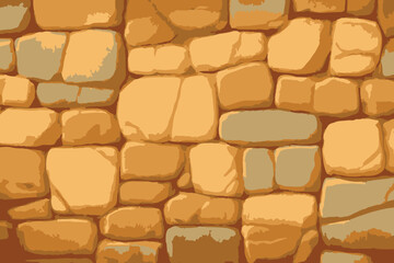 Stone wall texture vector illustration.
