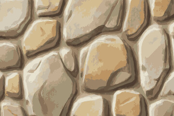 Stone wall texture vector illustration.