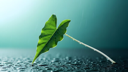 Lucky green leaves on st patrick's day celebrations and irish heritage