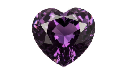 Amethyst Heart Gemstone, Transparent PNG Image for Easter Decoration