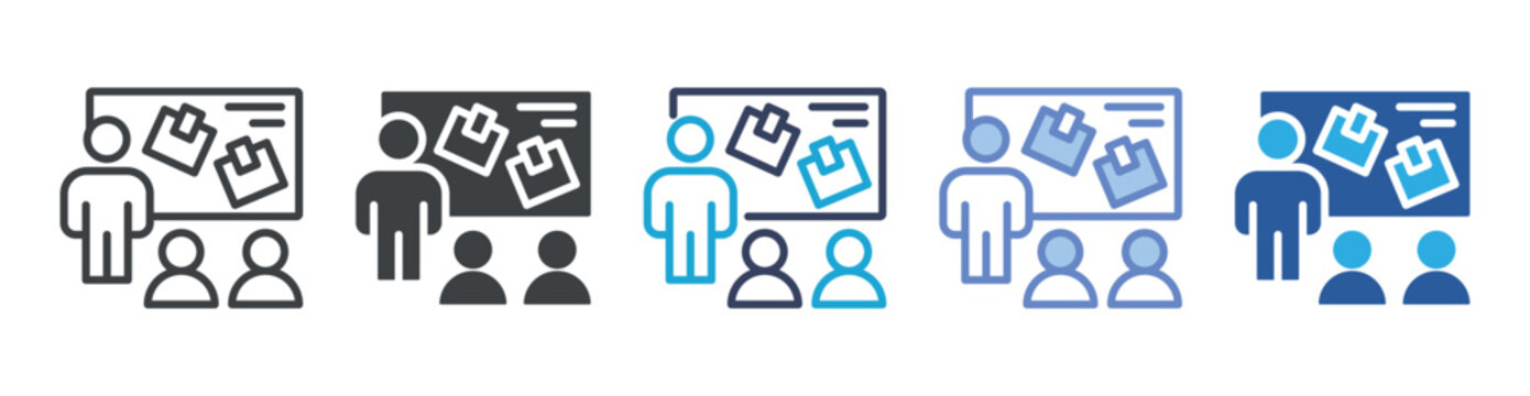 Workshop icon set multiple style collection