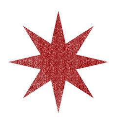 red star on white background