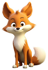 Fototapeta premium PNG Fox cartoon mammal animal.
