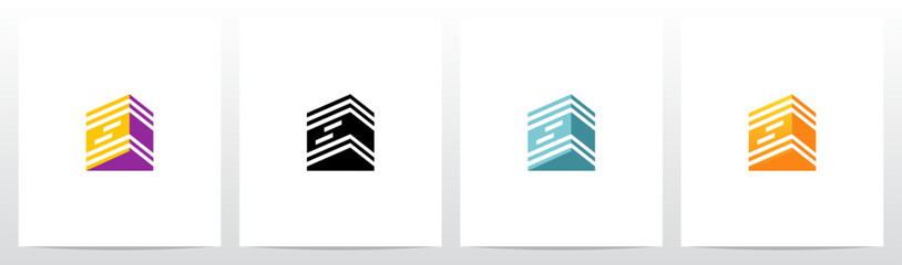 Fototapeta premium Triangular Prism Lines Stacked Three-Dimensional Letter Initial Logo Design Z