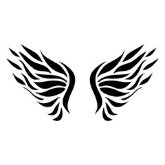 Obraz premium Open wing logo feathers 05