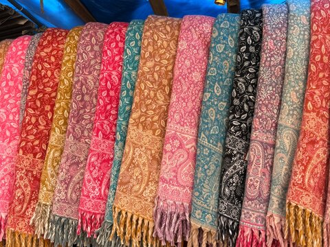 Colorful Woolen Shawls