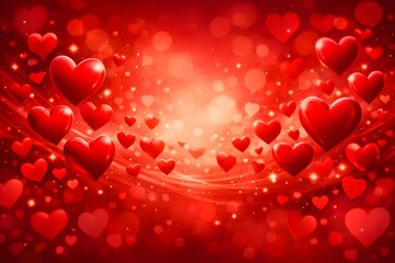 Happy Valentine's Day - Love and Affection Concept - Red and Pink Theme