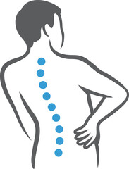 Back Pain and Spinal Alignment Illustration