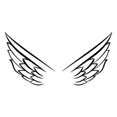 Fototapeta premium Open wing logo 02