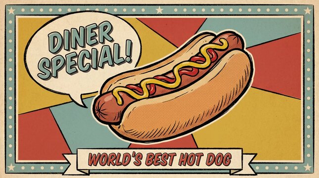 Hot Dog Retro Images – Browse 34,155 Stock Photos, Vectors, and