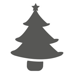 Fototapeta premium Christmas pine tree icon