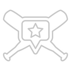 Baseball bats Vector