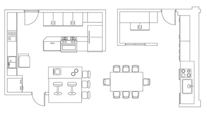 CAD Furniture Blocks Plan View | Architectural Mobiliario Vector Set for Interior Design Floor Plans