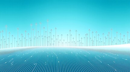 Futuristic blue abstract background featuring digital waves and light lines designed for business technology and network data illustrations