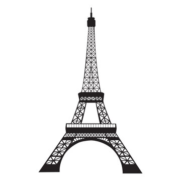 Eiffel tower silhouette