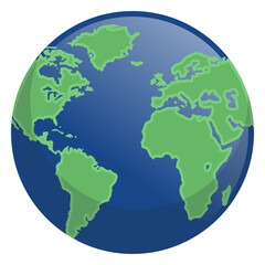 Obraz premium Earth night icon