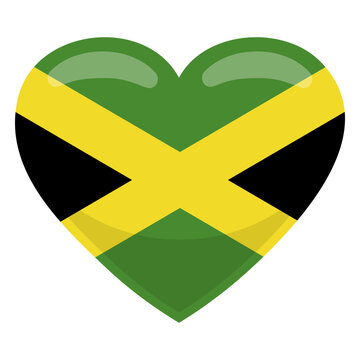 Jamaica heart flag