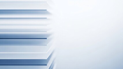 Obraz premium Blue layered paper sheets with copy space