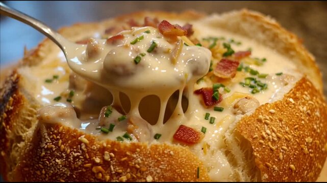 Clam Chowder Bread Bowl