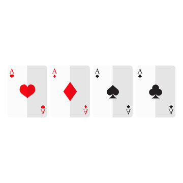 Four aces cards icon