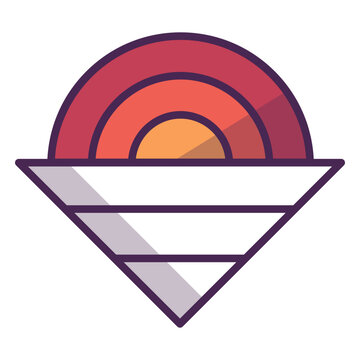 Sun logo sunrise