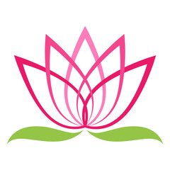 Obraz premium Lotus flower logo symbol