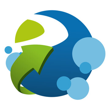 Growing logistic company logo
