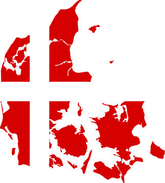 Denmark map falg icon