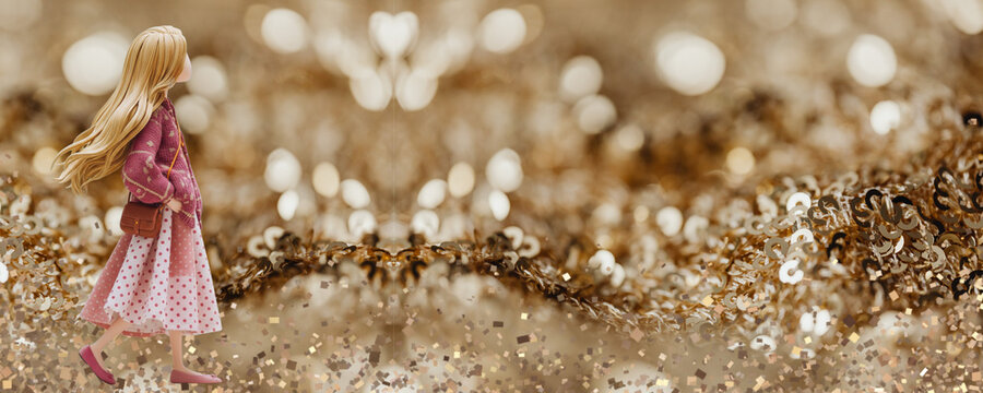 Abstract background with gliter